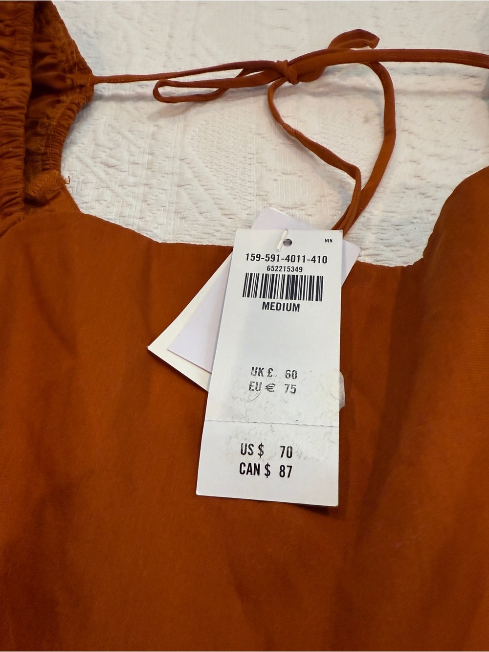 NWT Abercrombie & Fitch Open Back Romper Size Medium M - Picture 5 of 6